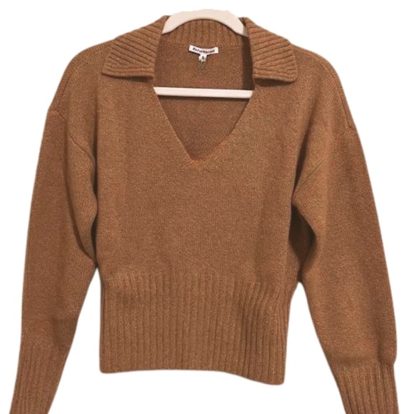 Reformation Beckie Cashmere Collared Sweater - Picture 5 of 14